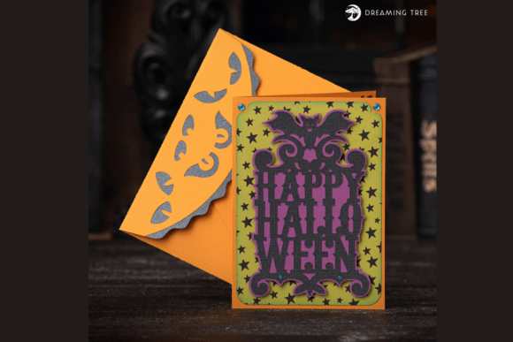 Boo Halloween Card SVG: A Layered Design for Spooky Greetings