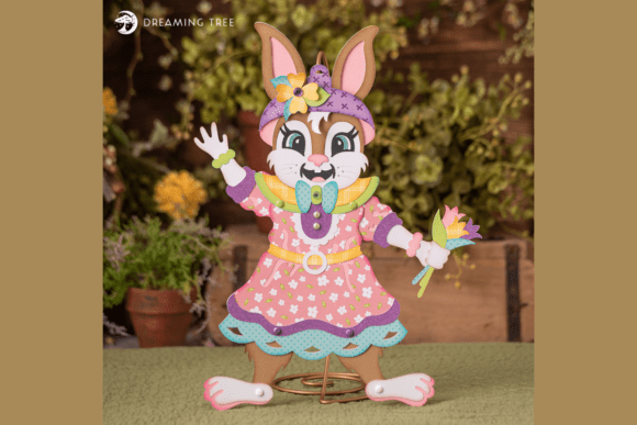 Bringing Dimension to Spring: The Art of the Jointed Mrs. Easter Bunny SVG