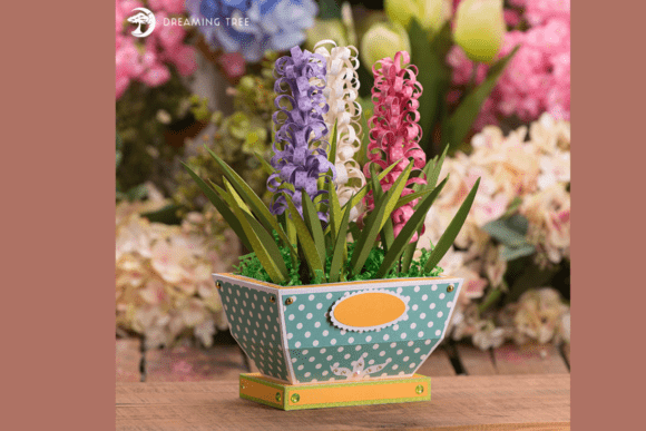 Creating Dimensional Spring Decor with a Hyacinth Planter SVG