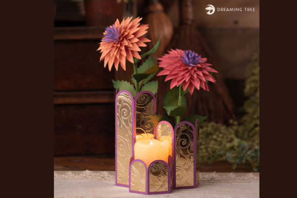 Dahlia Flowers SVG for Bold Paper Blooms