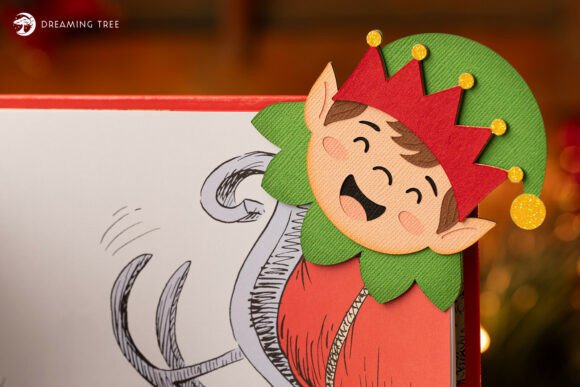 Elf Page Pal SVG: A Festive Bookmark