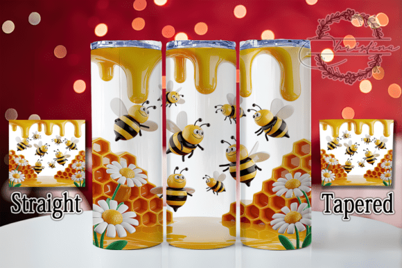 Integrating the 3D Puffy Honey Bee Tumbler Design into Your Sublimation Workflow