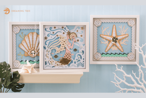 Nautical Paper Sculptures SVG Bundle: Elevate Your Coastal Crafting with 3D Designs