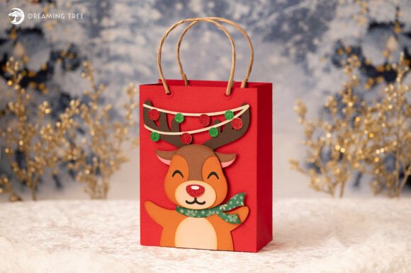 Reindeer Gift Bag SVG: Crafting Professional Holiday Packaging Without the Stress