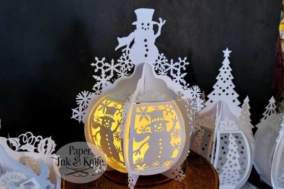Snowman Lantern 3D Lightbox: A Simple Way to Add Winter Warmth
