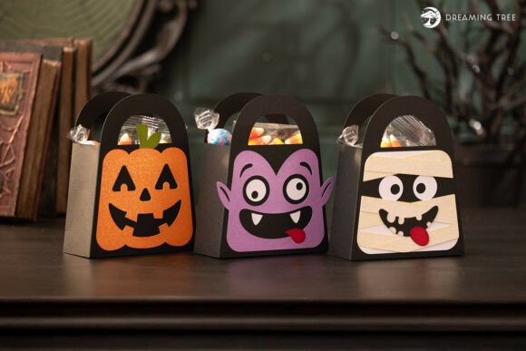 Trick or Treat Trio Bags SVG