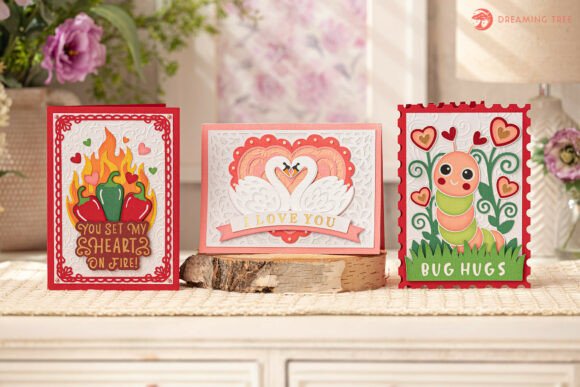 Valentine Vibes Trio SVG Bundle