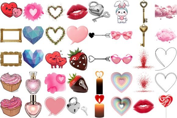 Valentine’s Day Design Elements Pack